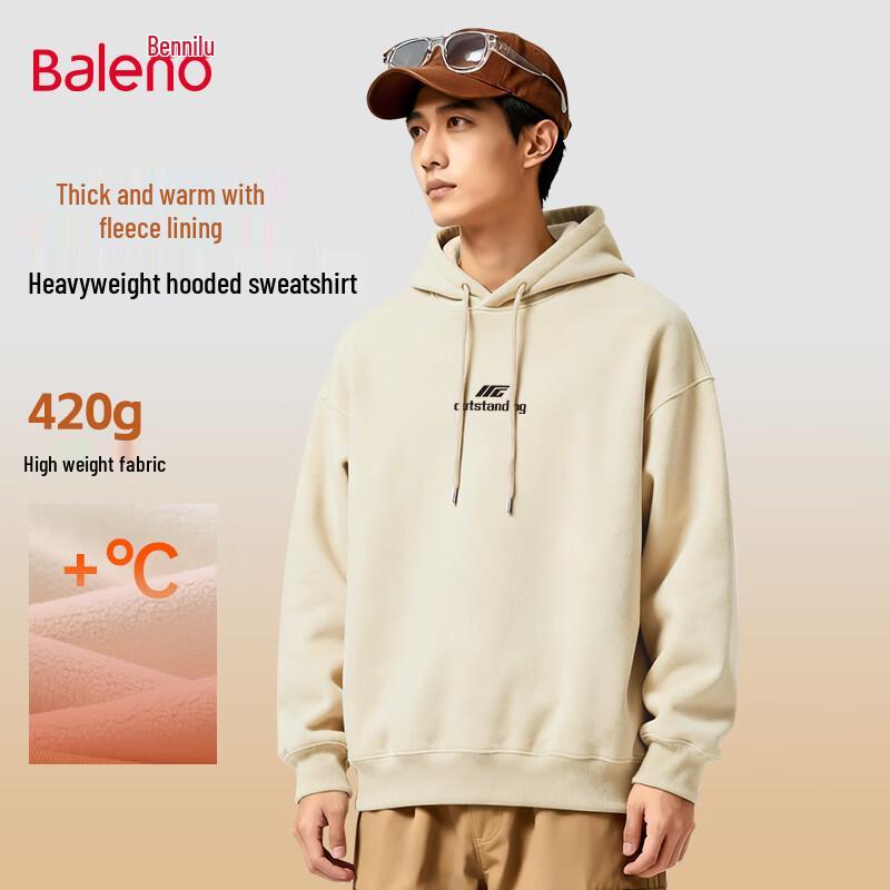 

Baleno Men s Winter Fleece Hooded Sweatshirt L