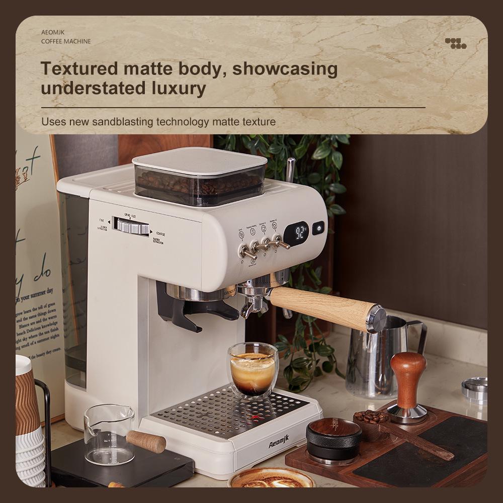 Aeomjk Aimo Ke EU Standard Italian Semi-Automatic Coffee Machine with Integrated Cold Brew and Milk Frother