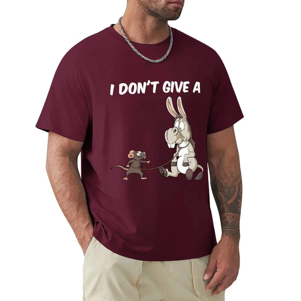 I Dont Give A Rats Ass Vintage Gift Men's T-Shirt Summer Cotton Short Sleeve O-Neck Unisex T Shirt New