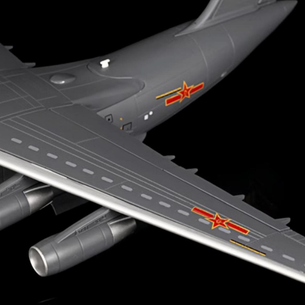 1:144 Kina Y-20 Transportfly Modell Legering Støpt Fly Miniatyr med Bevegelig Halefinne Hobby Modell for Barn