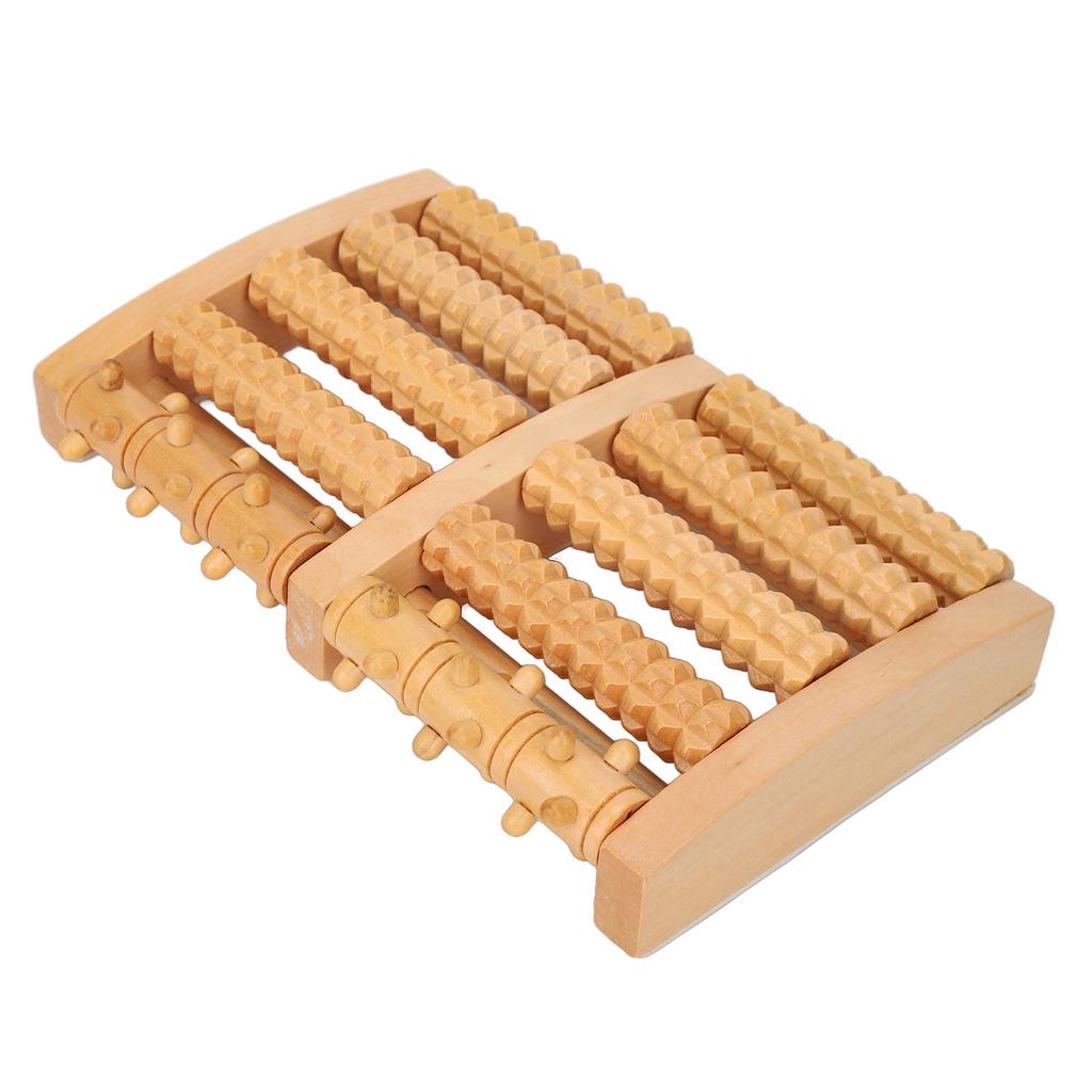 Fußmassage-Rolle Holz Stimulieren Akupunkturpunkte Korrosions- und Rissbeständig Füße Entspannen Massagegerät