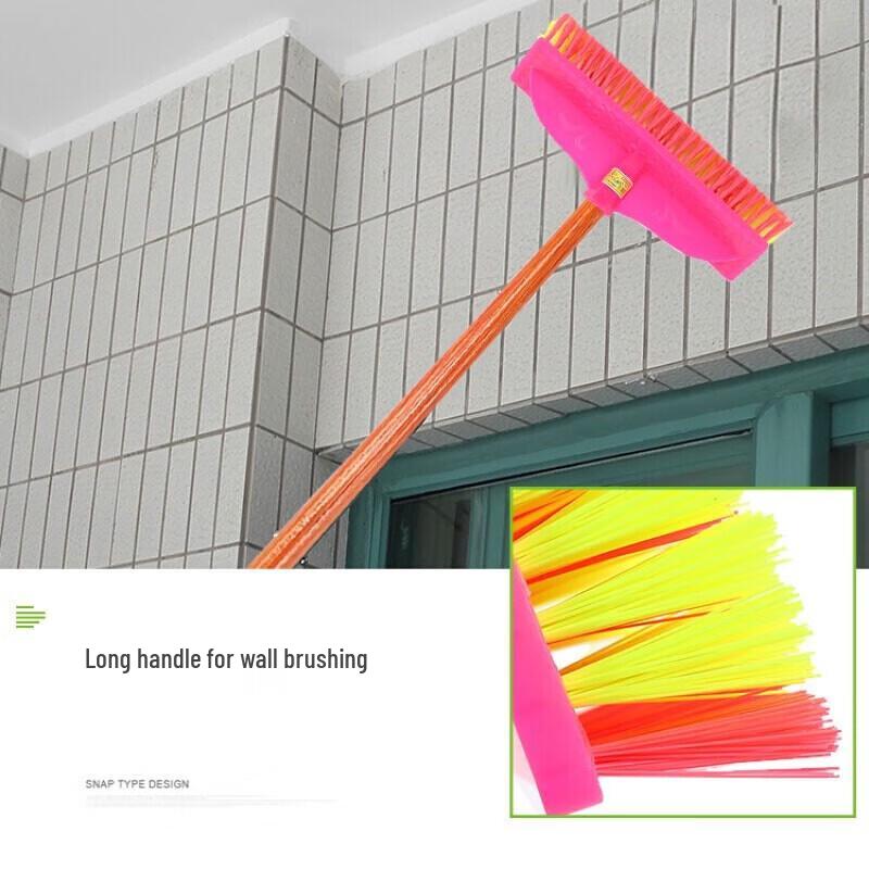 Rou Fu Mian Long Handle Stiff Bristle Floor Brush