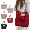 Large Capacity Women's Shoulder Bag Solid Color Single-shoulder Bag Shopping Handbag  Work Travel