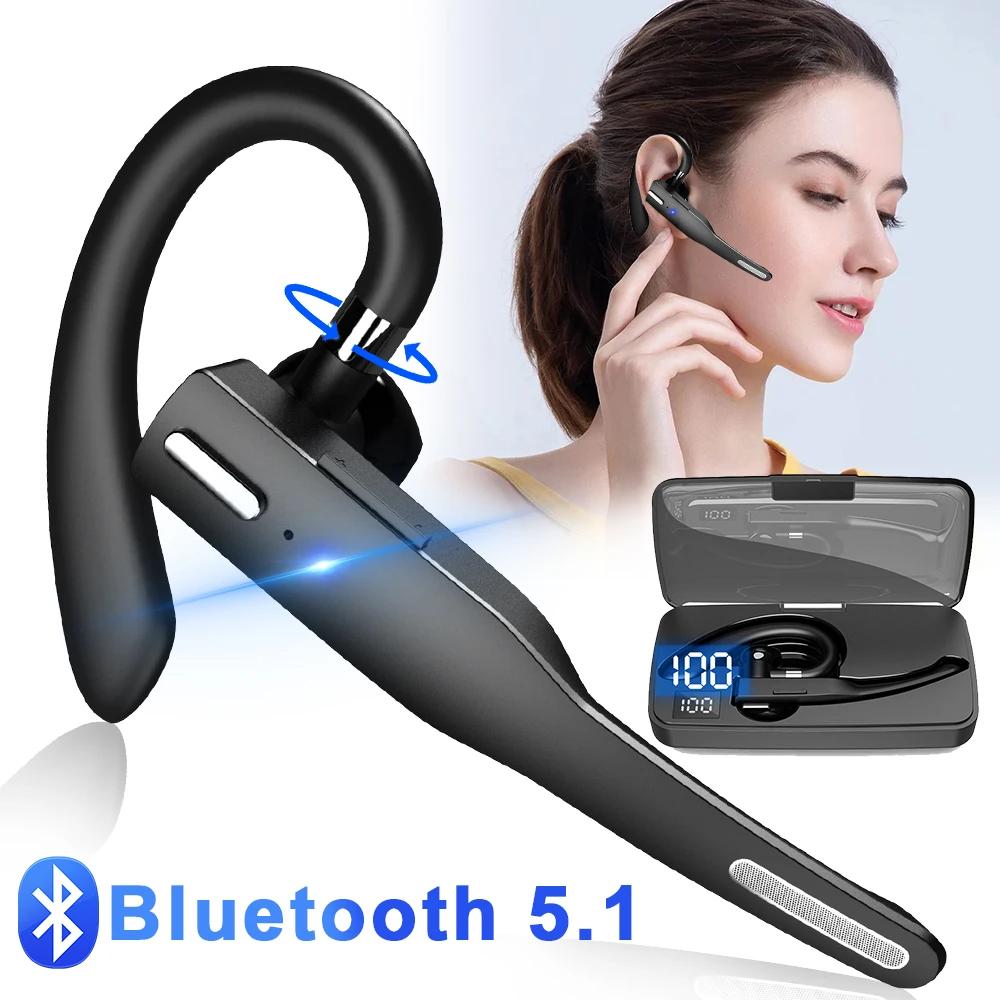 Bezdrátová sluchátka Bluetooth Sluchátka do uší s dlouhým pohotovostním režimem Business Headset s potlačením hluku Sluchátka pro řidiče