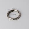 Portable Zinc Alloy Spring Ring Clasp Round Lightweight Plated Gate Buckle Trigger Snap Buckles Clip Bag Accessories