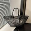 Fashion Leopard Wings Handbag New Large Capacity Trend Leisure Commuting Brand Luxury Underarm Shoulder Tote Bag For Women CLE