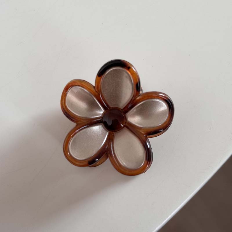 

Винтажные заколки-крабы для волос с цветами коричневого цвета для женщин, элегантные акриловые заколки-акулы, заколки-когти для волос, заколки-бабочки, женские заколки для волос, аксессуары для вечеринок