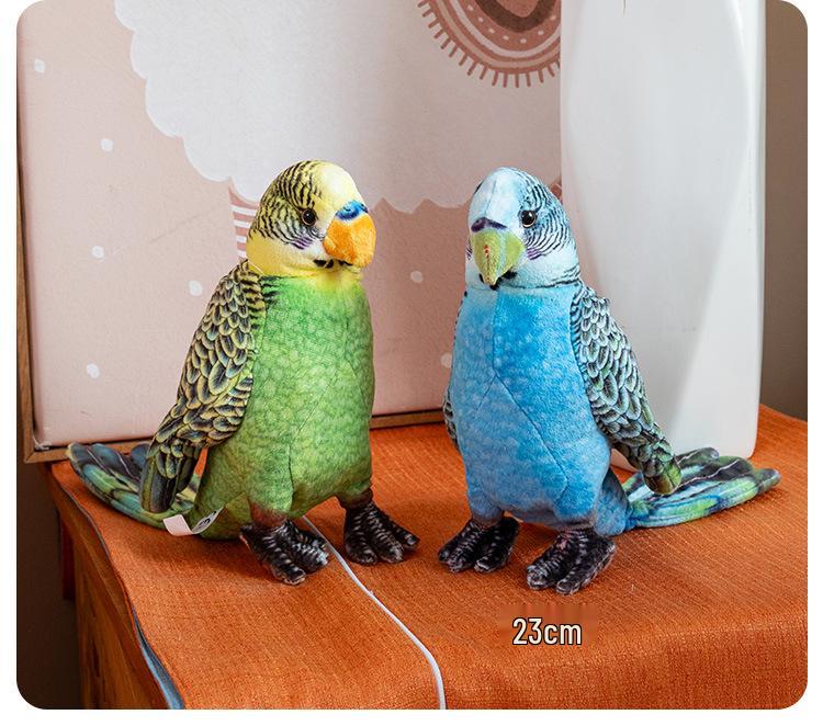 Macaw Plush Toy: Small Bird Ornament & Zoo Souvenir for Kids