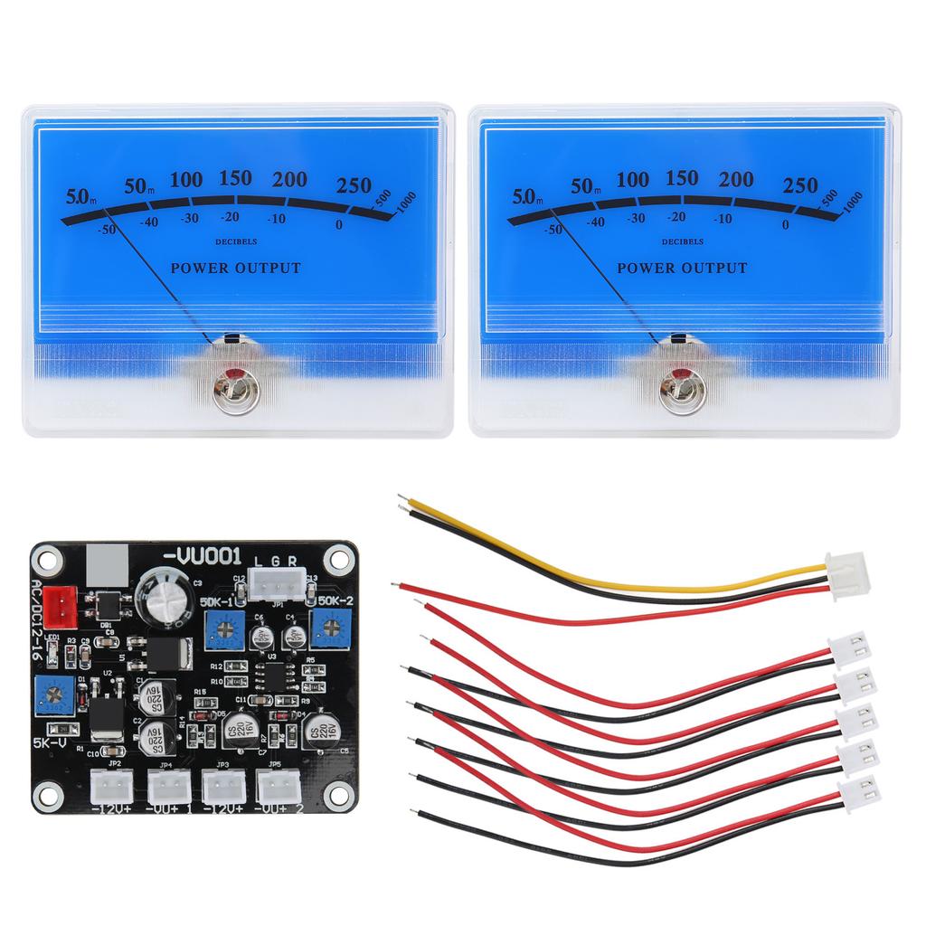 TS DB90A L 2PCS VU Meter Sound Level Meter Driver Board with Backlight for DIY Recording Studio