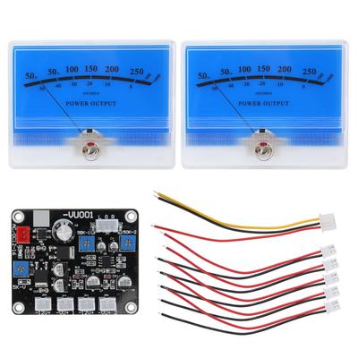 TS DB90A L 2 Stück VU-Meter Schallpegelmesser Treiberplatine mit Hintergrundbeleuchtung für DIY-Aufnahmestudio