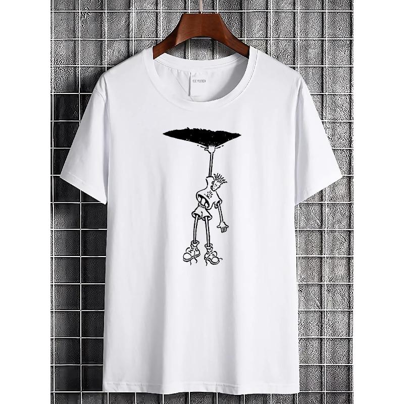 European Size Vintage FIDO DIDO 7 UP Cartoon Style T-Shirt| Casual Crew Neck, Non-Stretch Fabric, Short Sleeve, Fashion, Breathable, Soft