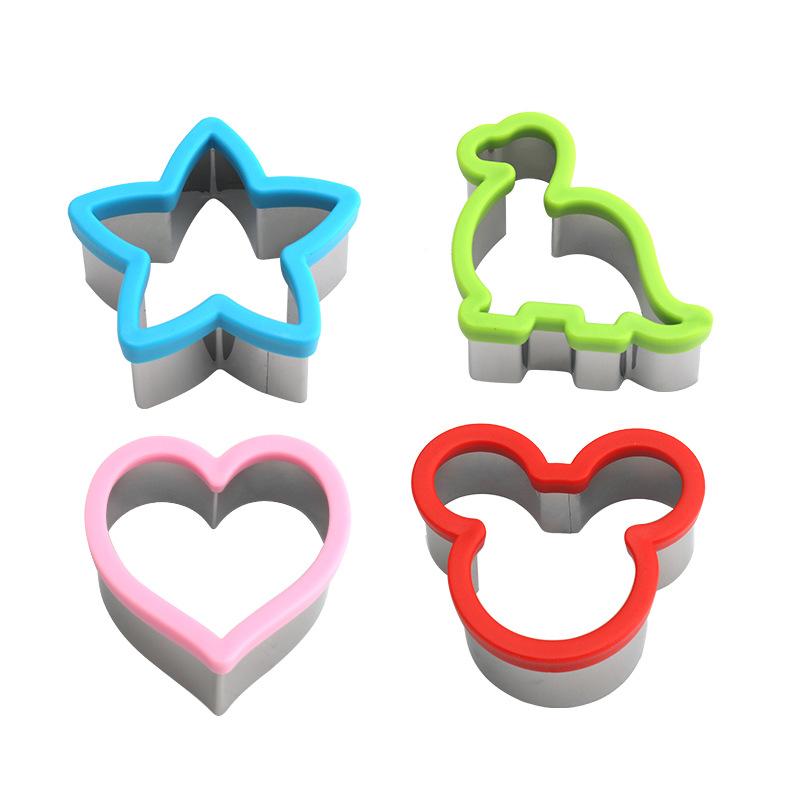 Sandwich Cutters For Children Kids Heart Star Mickey Bread Toast Lunch Bento Box Food Cookie Sandwich Makers Molds Kitchen Tools