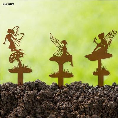 Hand Forged Fairy Garden Figure 35cm Country Style Ornament