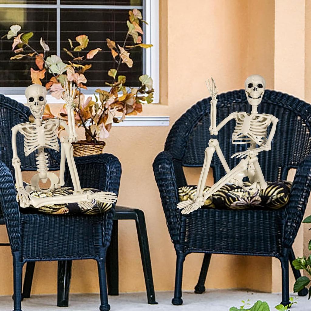 Halloween skeleton human 40cm movable joint standing scene arrangement plastic simulation skeleton model