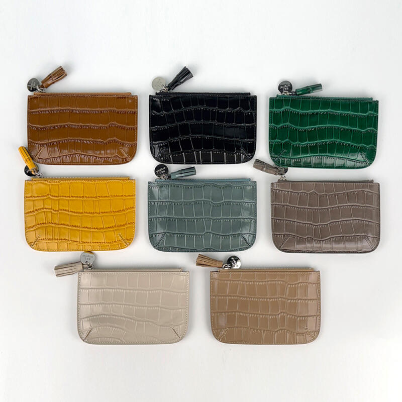 

Leather Simple Zipper Wallet UW_FC_6005 black