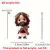 Cartoon cute child prayer 2D acrylic flat pendant ornament Easter Halloween Christmas pendant