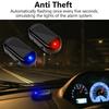 1/2Pcs Car Fake Security Light Solar Powered Simulated Dummy Alarm Wireless Warning Lamp LED Flashing Anti Theft Caution Lamp