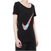 Nike Rundhals Lässig Atmungsaktiv Kurzarm T-Shirt Damen Tops Schwarz CI4839-010