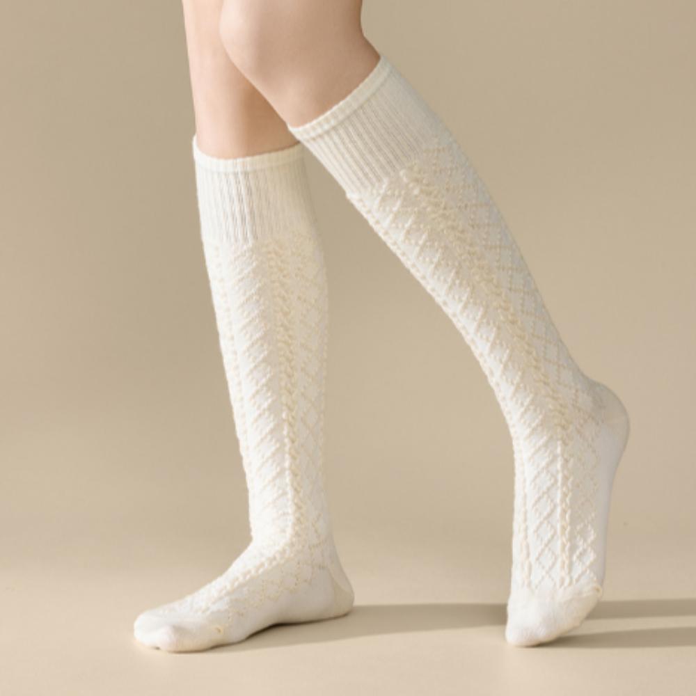 JK Calf Long Socks Thicke Knitted Stockings Harajuku Mid-tube Stcoking Sleeping