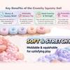 Crunchy Squishies Stress Ball Fidgets Toy Stress Anxiety Relief Balls Office Sand Filled Crunchy Balls Desk Squeeze Toys