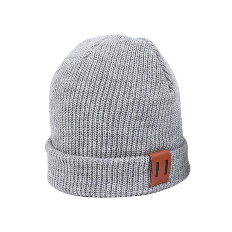 Color Plain Knitted Cap With Polyester Material For Kids And Adults Outdoors For