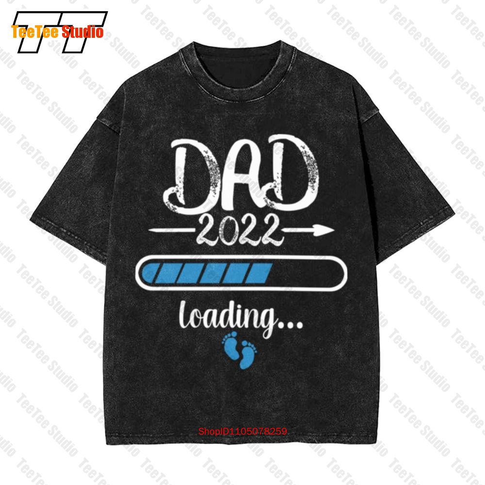 Dad Loading Dads To Be Daddy Twins Future Papa Vintage Oversized TShirt TAQ S