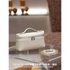 19cm Top Grain Leather Crossbody Bag Women Small Square Makeup Daily Use