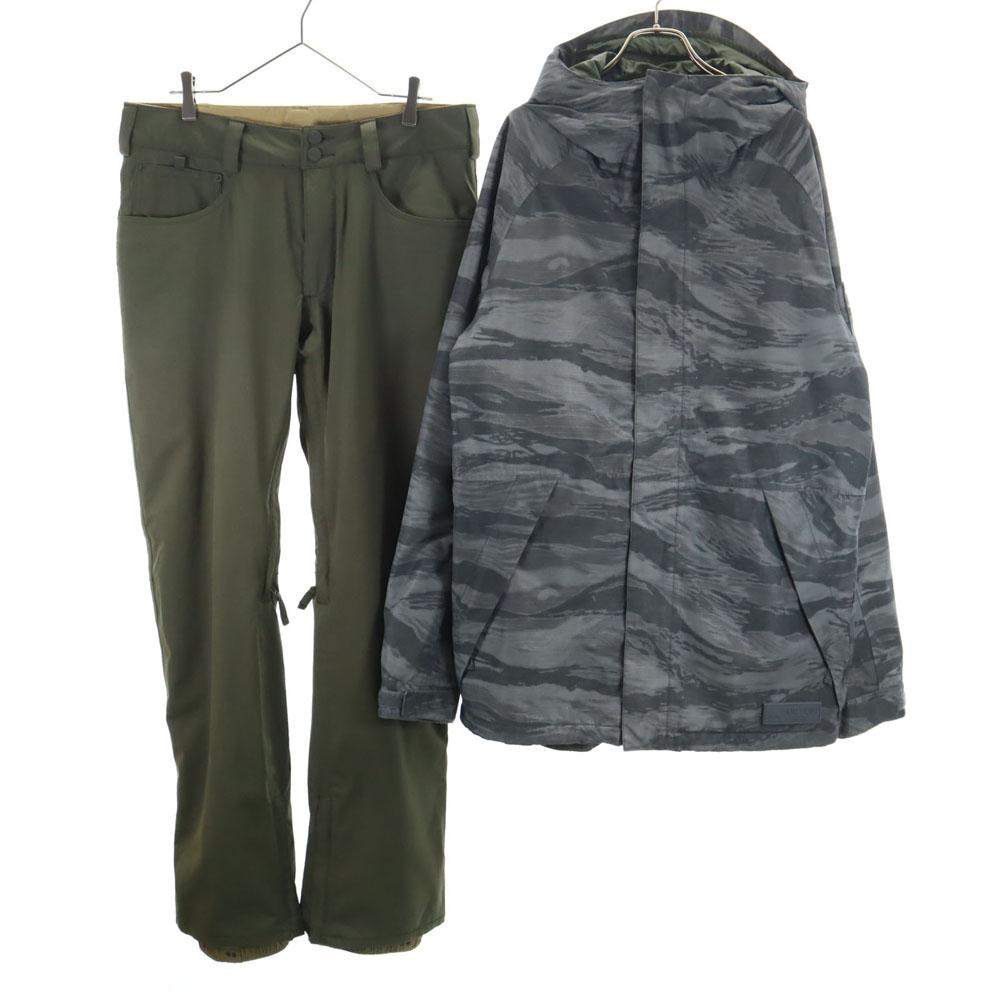 

BURTON Camouflage Pattern snow board Jacket Setup M Gray Winter sports Men s Used