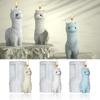 1Pc New DIY Aromatherapy Plaster Candle Mold Simulation Animal Resin Ornament Alpaca Silicone Candle Mold