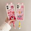 KEYSION Cute Ear 3D Cartoon Case for iPhone 11 with Bracelet Soft Silicone Shockproof Phone Back Cover for iPhone 11