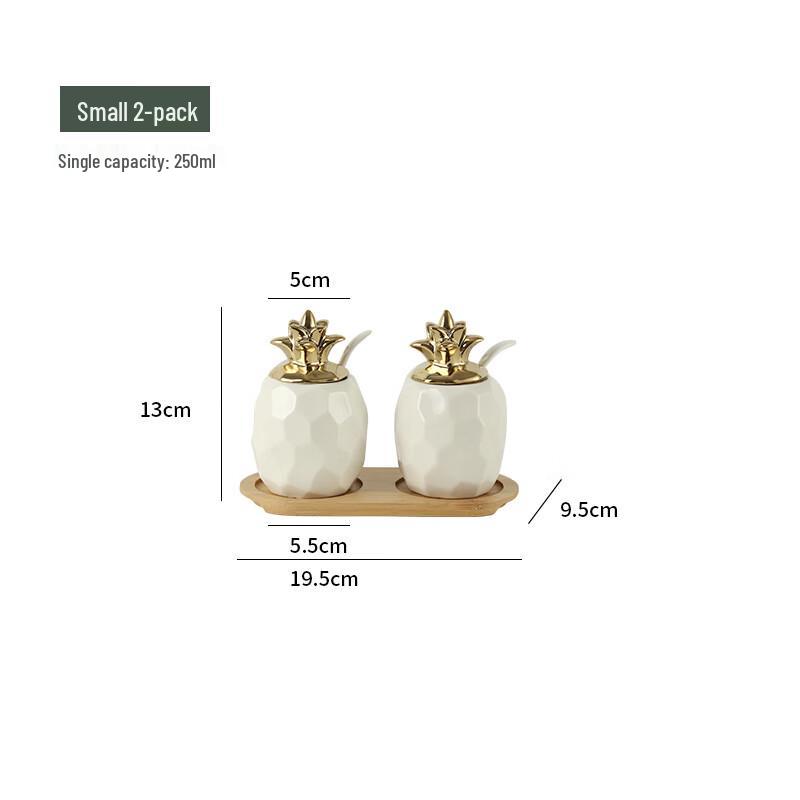 Белый керамический набор из 2 предметов для специй