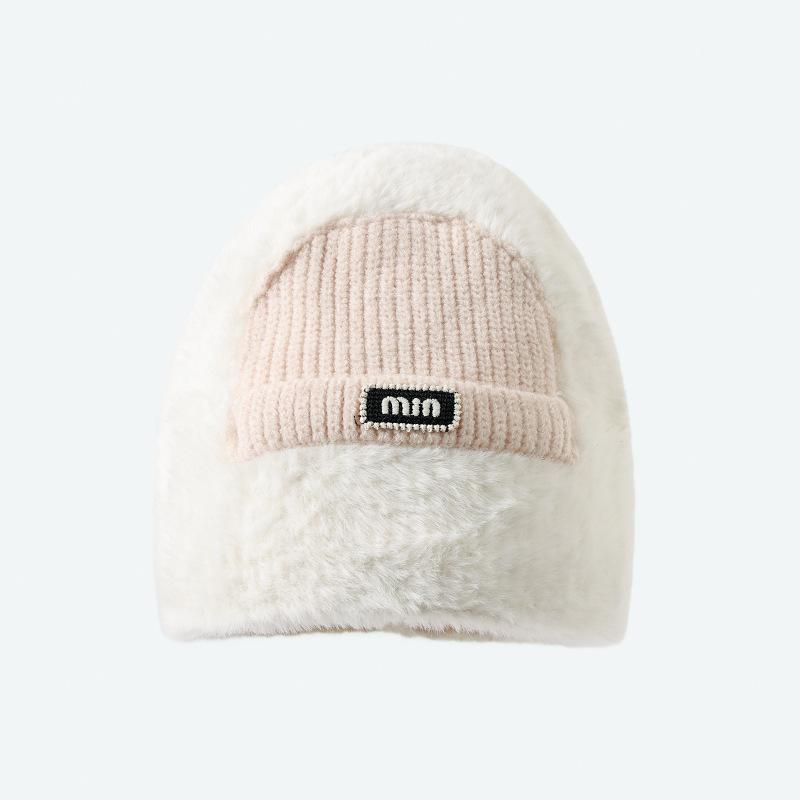Korean Version of Autumn and Winter New Hat for Women's Design Casual and Versatile Knitted Wool Hat for Winter Warm Pullover Hat