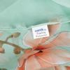 Light Green Silk Scarf Ladies Spring Fall Winter Floral Large Size Long Scarves Wraps Summer Beach Shawl Cover-ups