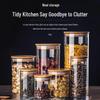 High Borosilicate Glass Storage Jar with Wooden Lid - Kitchen & Tea Caddy