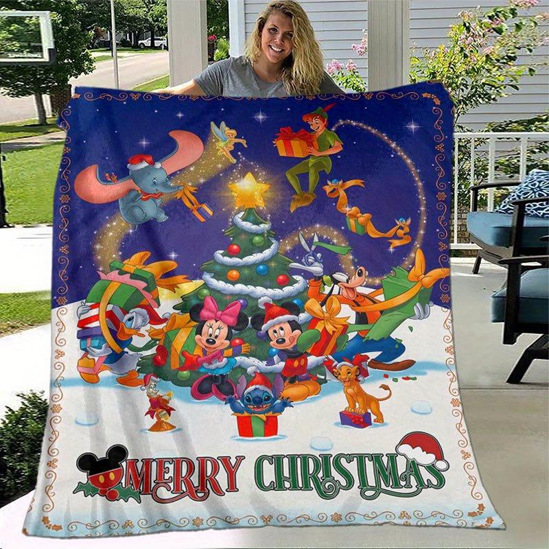 Mickey and Minnie Blanket Ultra-Soft, Warm, Cozy Throw for Living Room, Sofa, Four Seasons Travel Accessory Cute Cartoon Character