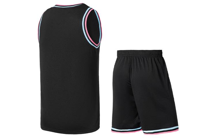 Li Ning Professional Basketball Collection Basketball Suit Men's Black AATS003-15