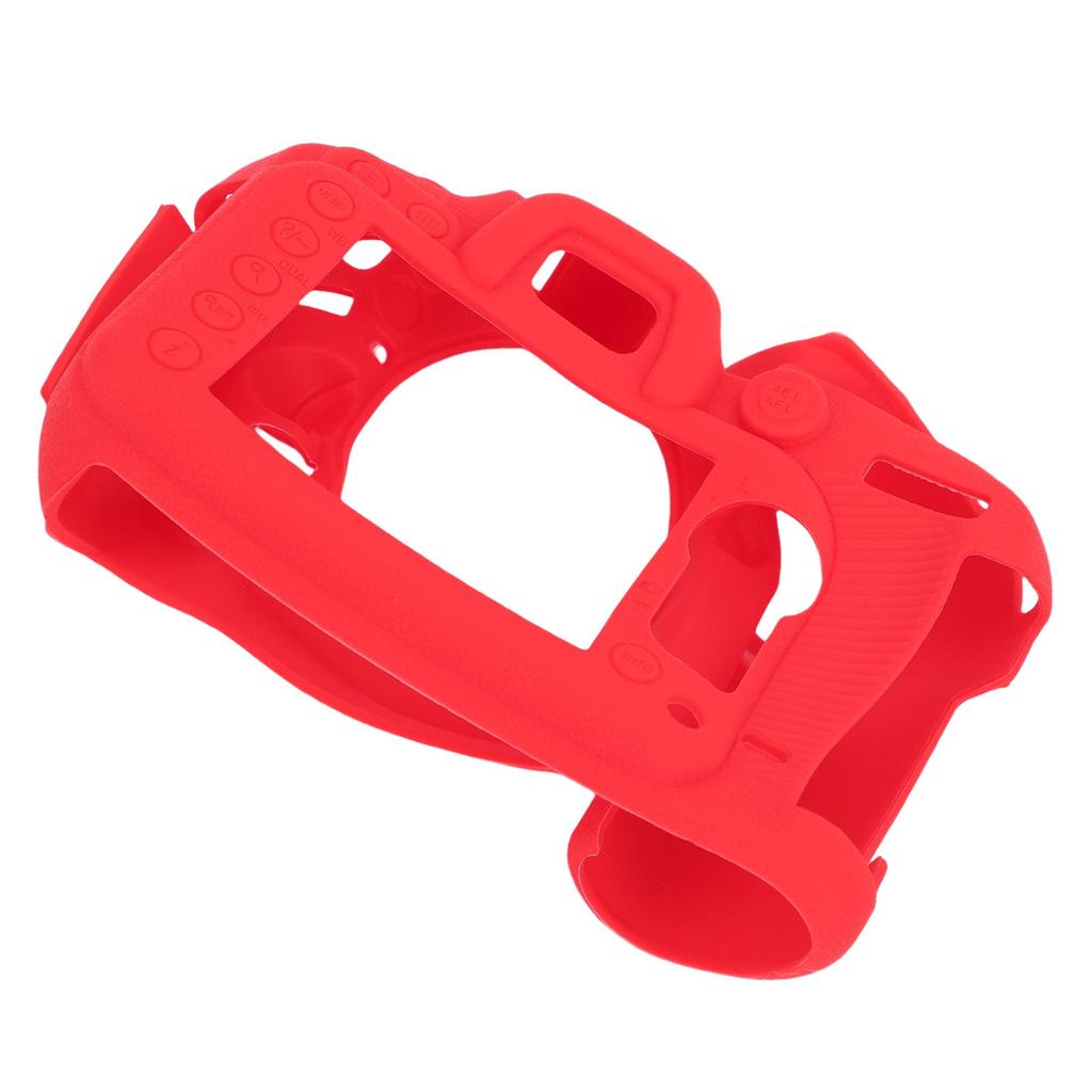 Kamerabeskyttende silikondeksel Passer til Nikon D7100 D7200 Sklisikker teksturert Mykt kamerabeskyttende silikondeksel Rødt