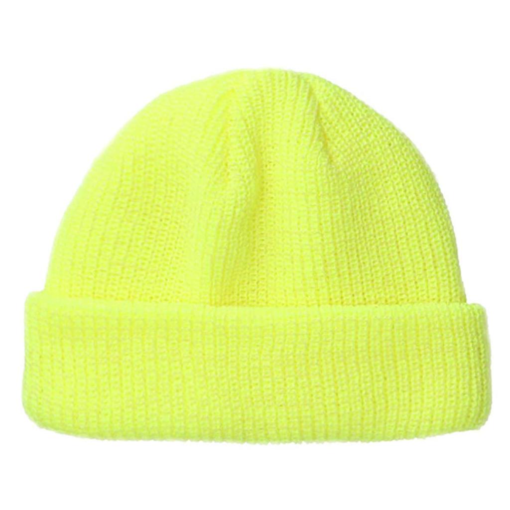Basic Ench Low Watch Knit Sweater Cap Neon Yellow Unisex