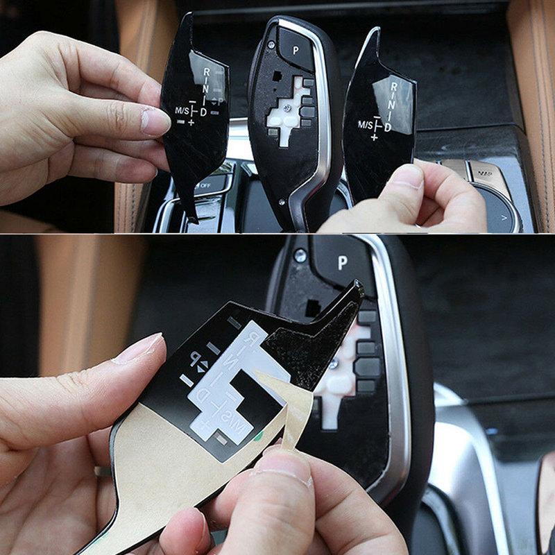 ABS Black Car Gear Shift Knob Panel Sticker For BMW 5 6 7 Series G30 G38 G02 525 530 540 730 X3 X4 Decorative Protection