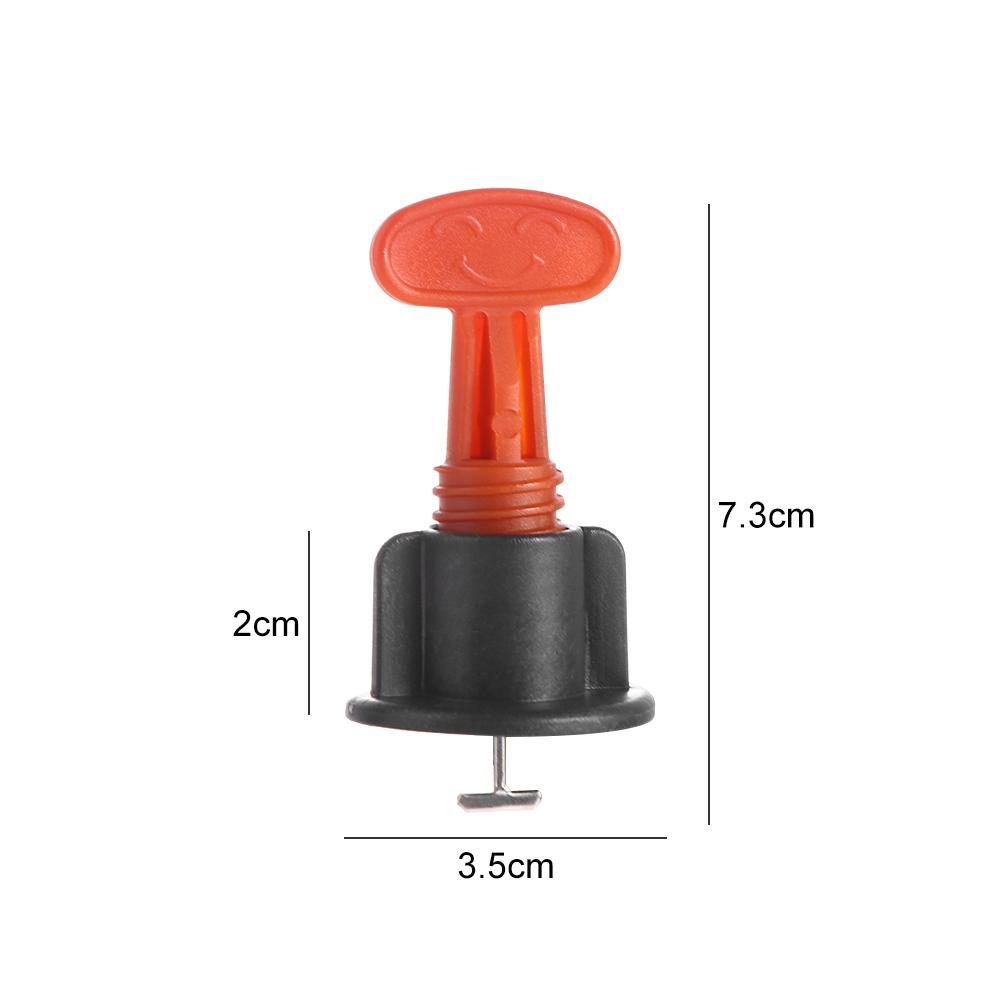 50pcs/set with Wrench Steel Needles Tile Spacers Flat Ceramic Level Wedges  Leveling Device