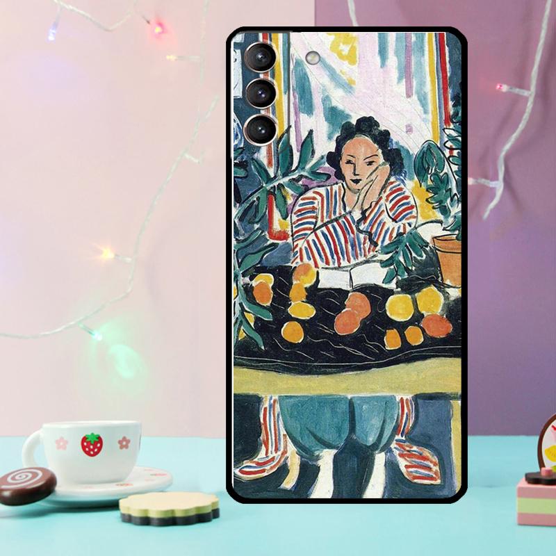 Henri Matisse Art Painting Case For Samsung Galaxy S24 S21 S22 S23 Ultra Plus S20 FE S8 S9 S10 Note 10 20 Ultra Cover