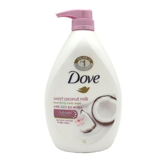 Dove UQIUMGQV Body Wash Body Shampoo Sweet Coconut Milk 1L