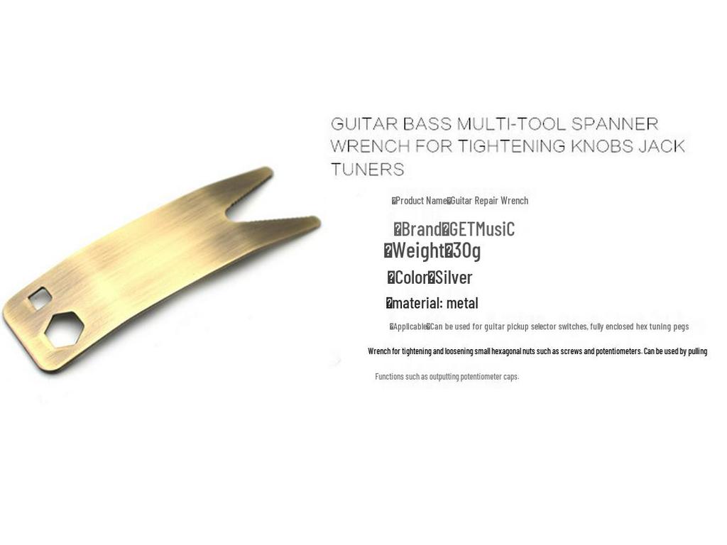 Electric Guitar & Bass Multifunctional Knob Removal Tool