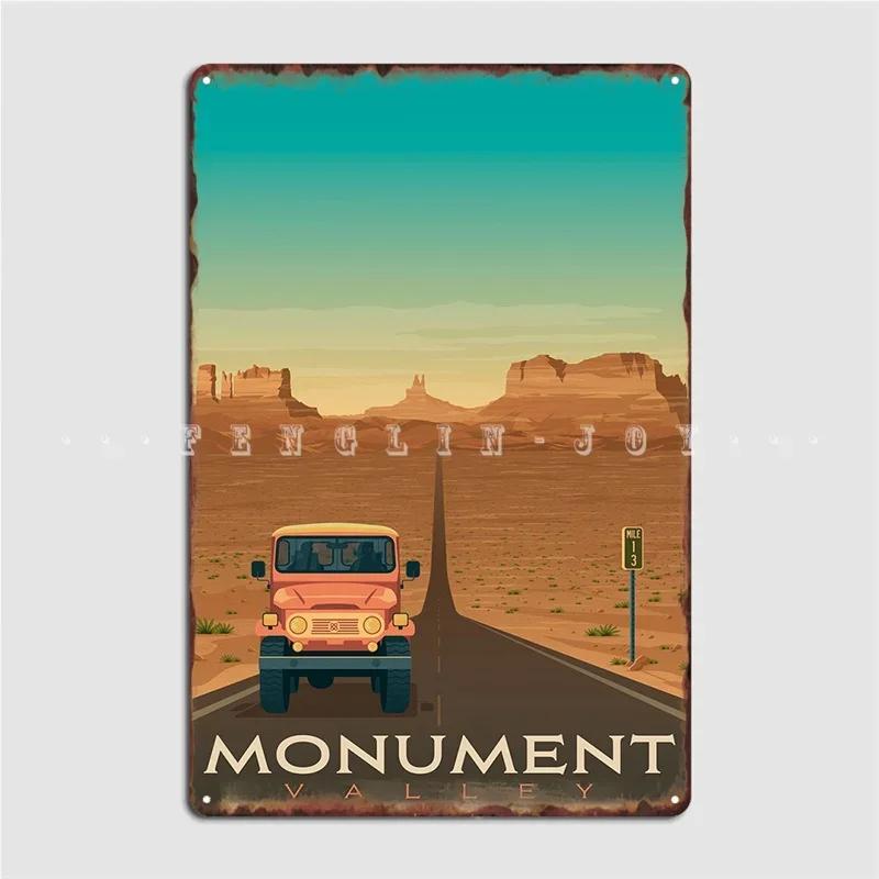 

Monument Valley Poster Metal Sign Custom Club Bar Wall Mural Wall Decor Tin Sign Poster 20x30cm