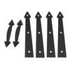 Kit di Ferramenta Decorativa per Porta del Garage a Carrozza per Casa, Cerniere e Maniglie Stile Freccia