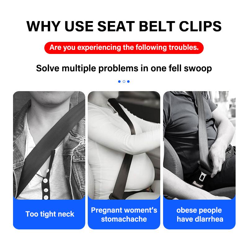 Car Seat Belts Clips Safety Adjustable Stopper Buckle Clip For Skoda Fabia Kodiaq Kamiq Superb Yeti Octavia Enyaq Rapid Karoq Derivati