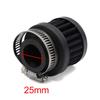 uxcell Vzduchový filter, 1,0 palca (25 mm) Priemer nasávania pre automobily, Filter nasávania vzduchu, Nastaviteľná svorka, Čierna