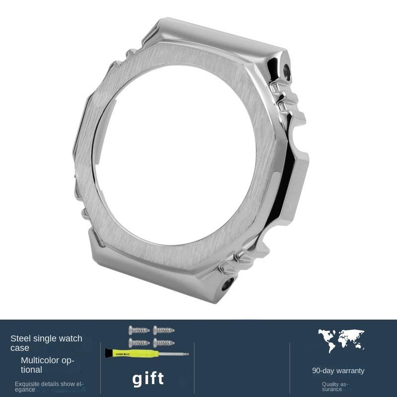 Horlogetoebehoren Voor Casio G-SHOCK GA-2100 Roestvrijstalen Band metalen Behuizing Ringen GA2100 GA2110 GA-B2100 Aangepast heren Horlogeband