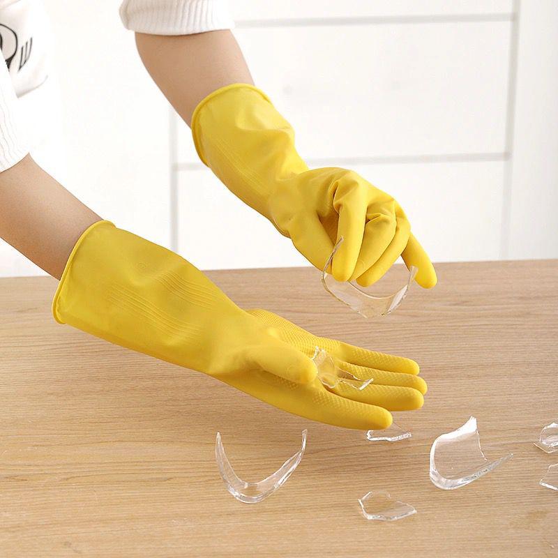 Women's Winter Kitchen Gloves: Thick Rubber, Velvet-Lined for Dishwashing and Laundry