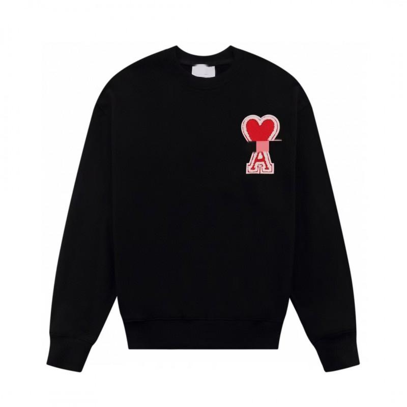 Cotton Couple Matching Set Oversized Hoodie With Heart Print Loose Fit Jogger Pants Men Women